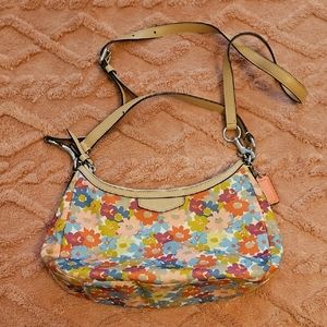 Coach Floral Crossbody Bag with Adjustable Strap